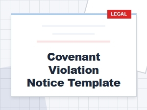 Covenant Violation Notice Template Examples