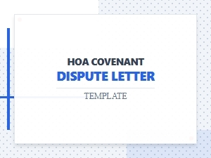 Hoa Covenant Dispute Letter Template