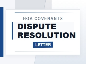 Hoa Covenants Dispute Resolution Letter Template