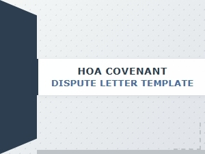 Hoa Covenant Dispute Letter Template