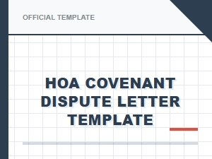 Hoa Covenant Dispute Letter Template